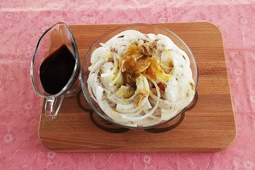 Добавить горчицу и мёд. Добавить горчицу и мёд.