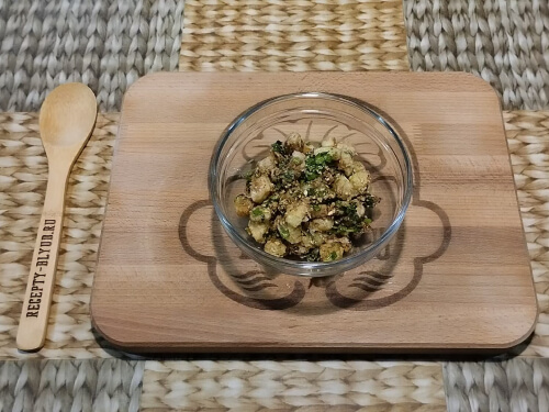 Все продукты перемешать. Подавать закуску можно в теплом и холодном виде. Все продукты перемешать. Подавать закуску можно в теплом и холодном виде.